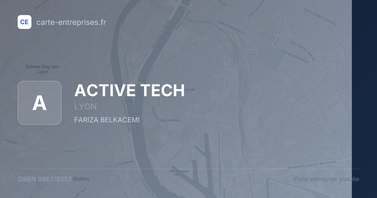 ACTIVE TECH — 898376553 — fiche entreprise