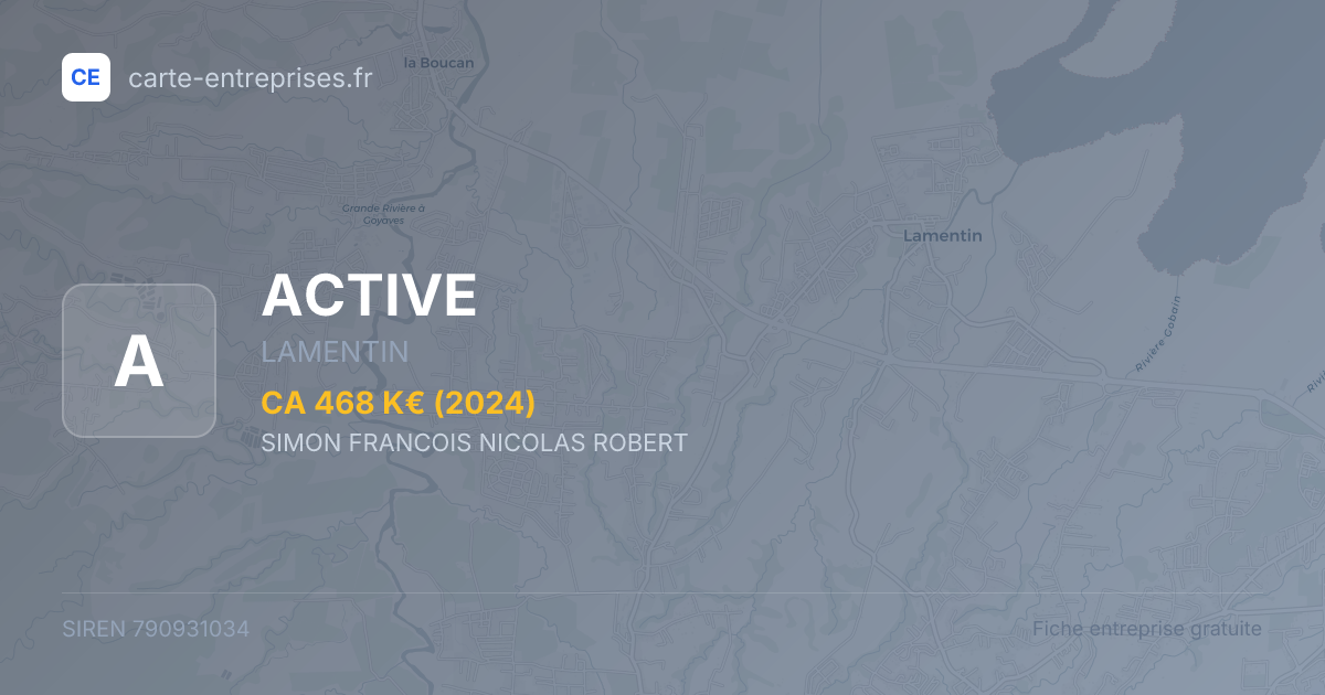 ACTIVE — 790931034 — fiche entreprise