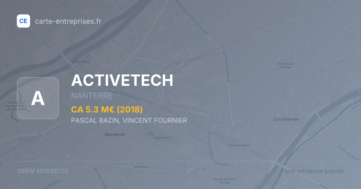ACTIVETECH — 401938725 — fiche entreprise