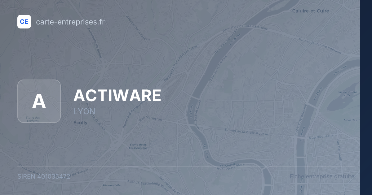 ACTIWARE — 401035472 — fiche entreprise