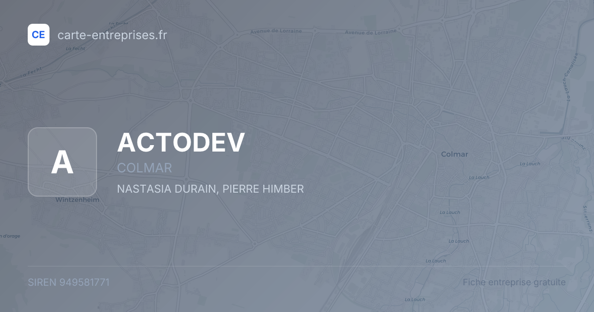 ACTODEV — 949581771 — fiche entreprise