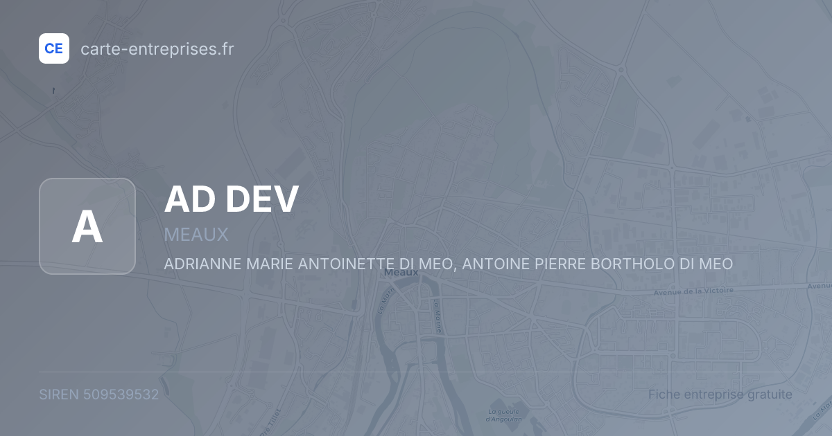 AD DEV — 509539532 — fiche entreprise