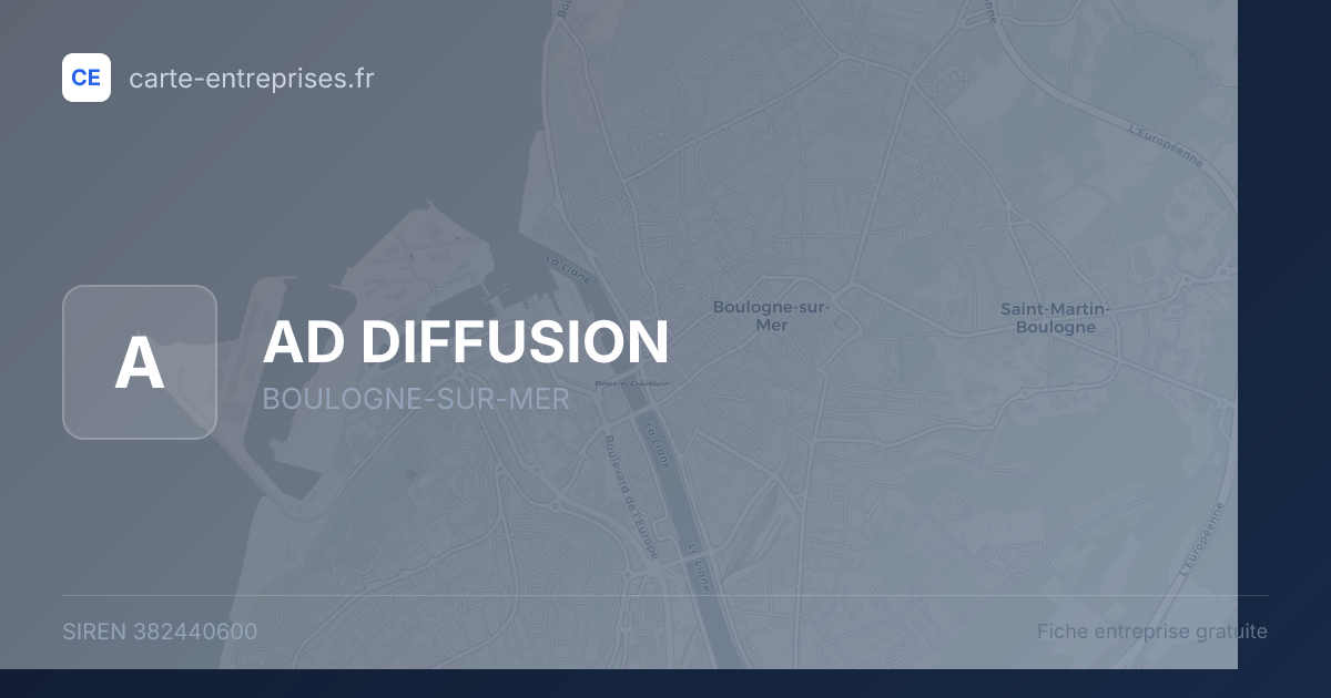 AD DIFFUSION — 382440600 — fiche entreprise