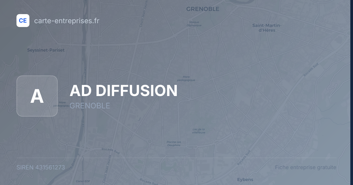 AD DIFFUSION — 431561273 — fiche entreprise
