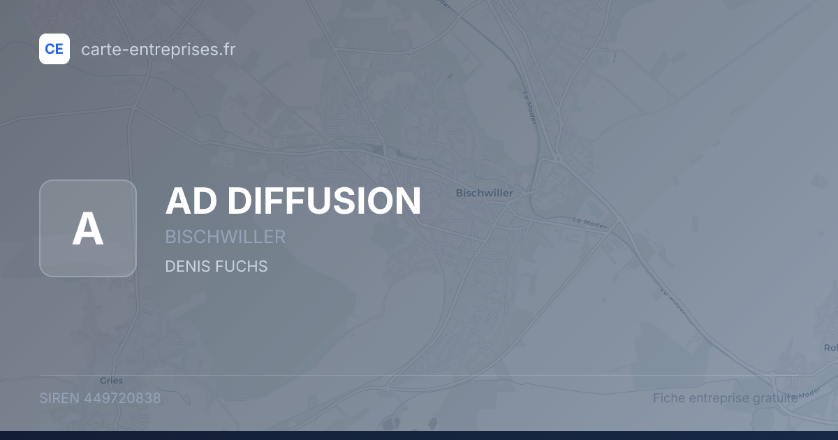 AD DIFFUSION — 449720838 — fiche entreprise