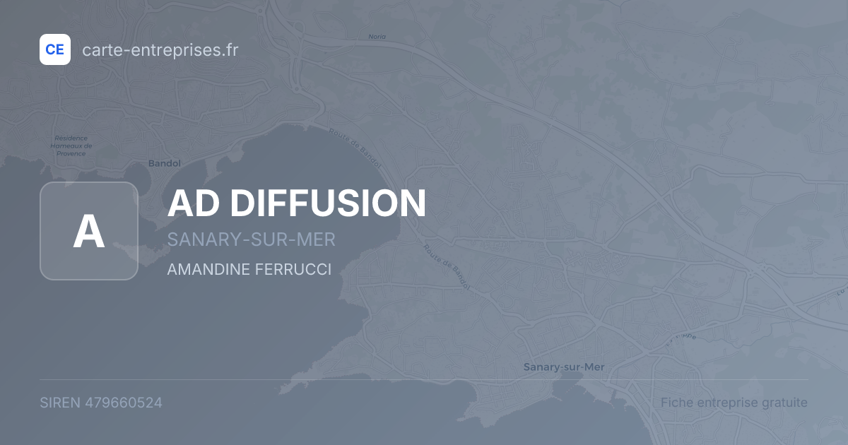 AD DIFFUSION — 479660524 — fiche entreprise