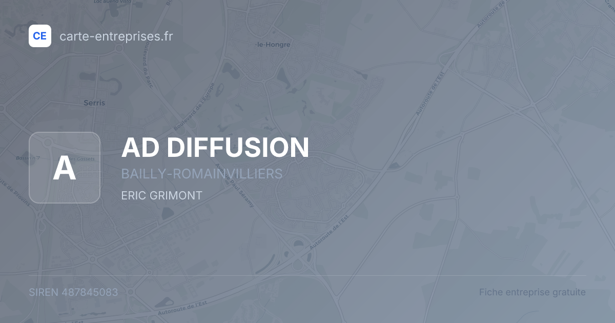 AD DIFFUSION — 487845083 — fiche entreprise