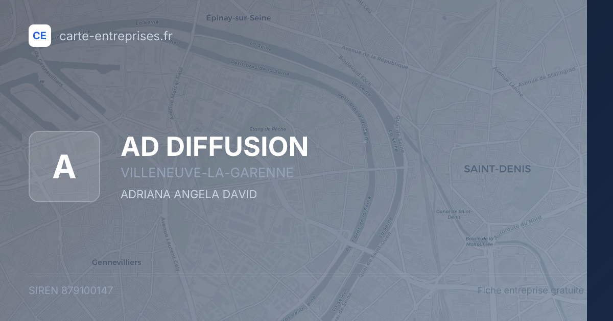 AD DIFFUSION — 879100147 — fiche entreprise