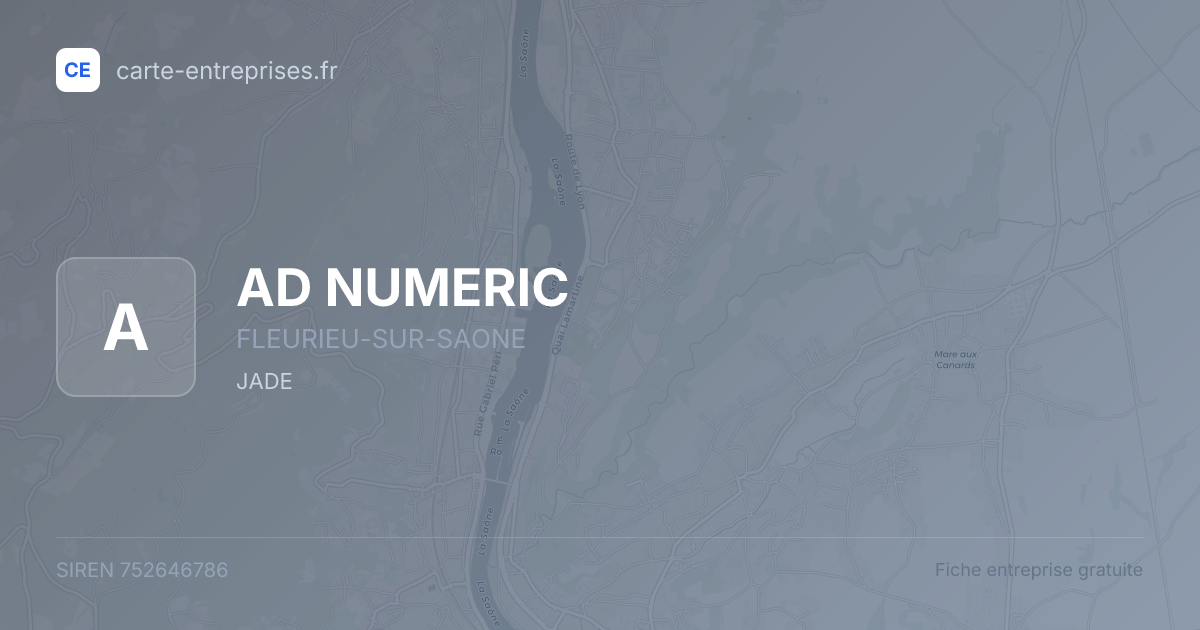 AD NUMERIC — 752646786 — fiche entreprise