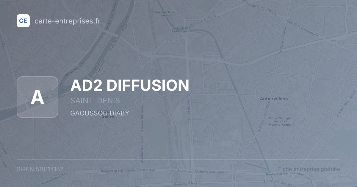 AD2 DIFFUSION — 518114152 — fiche entreprise