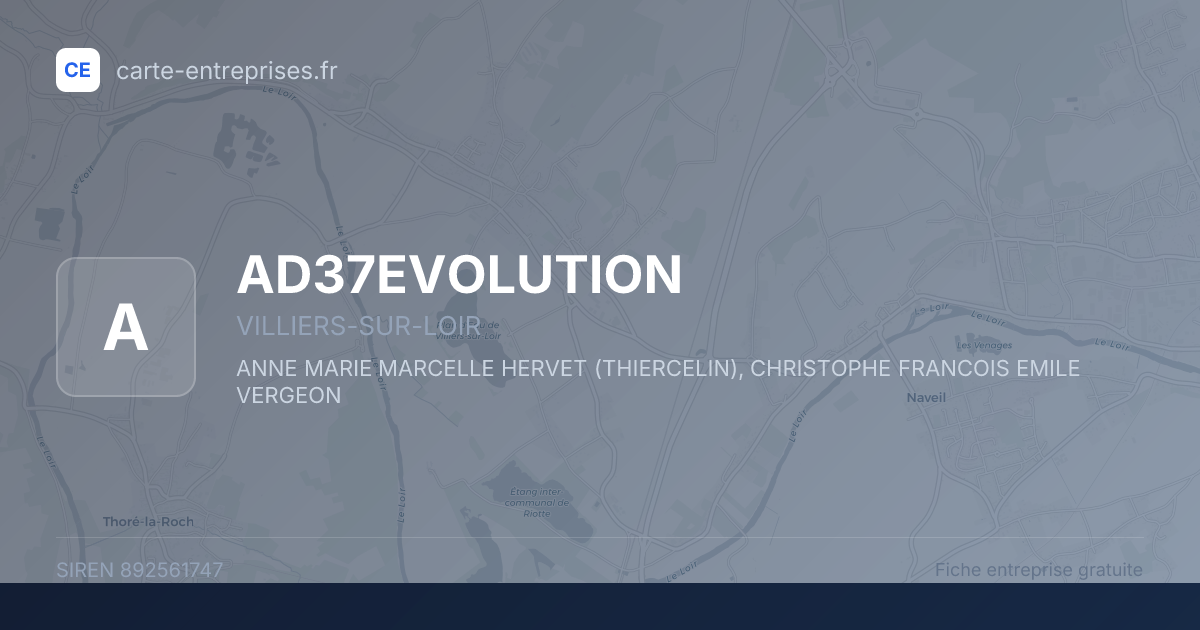 AD37EVOLUTION — 892561747 — fiche entreprise