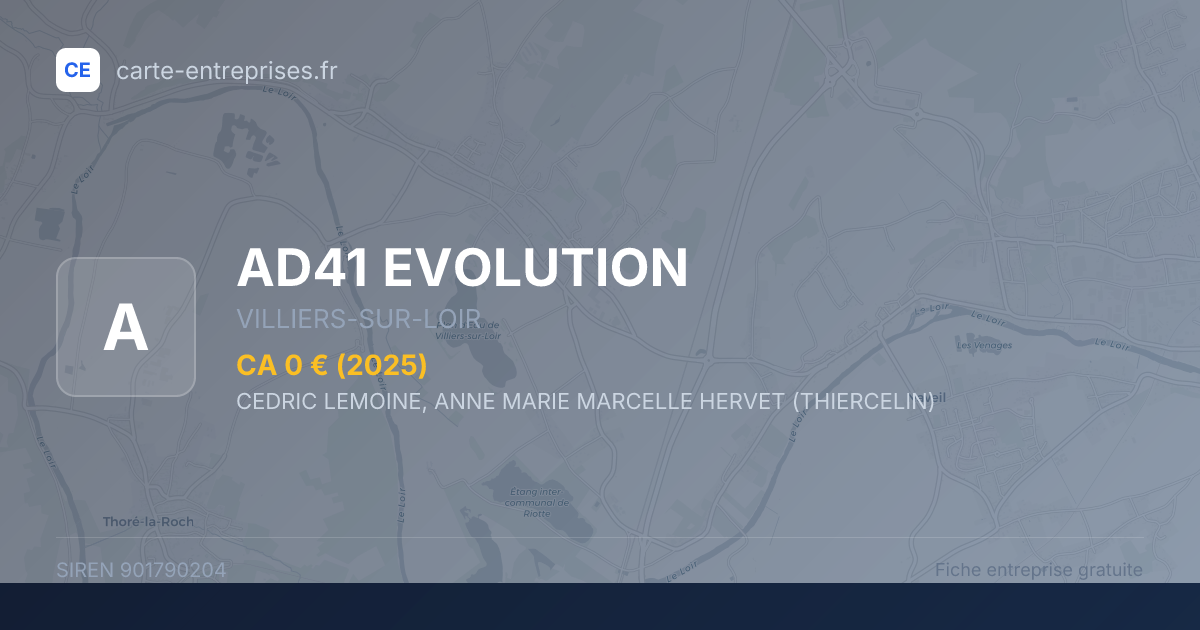 AD41 EVOLUTION — 901790204 — fiche entreprise