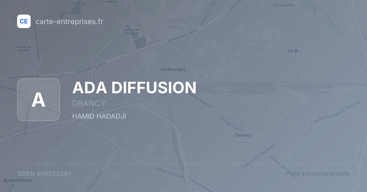 ADA DIFFUSION — 904833340 — fiche entreprise