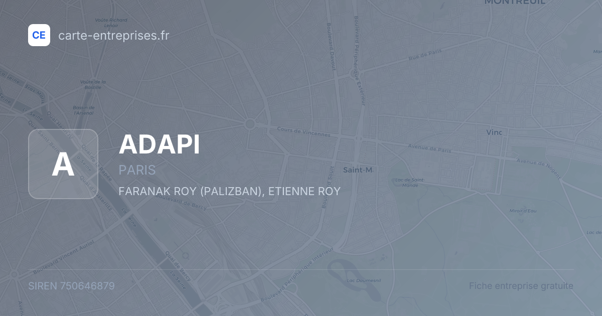 ADAPI — 750646879 — fiche entreprise