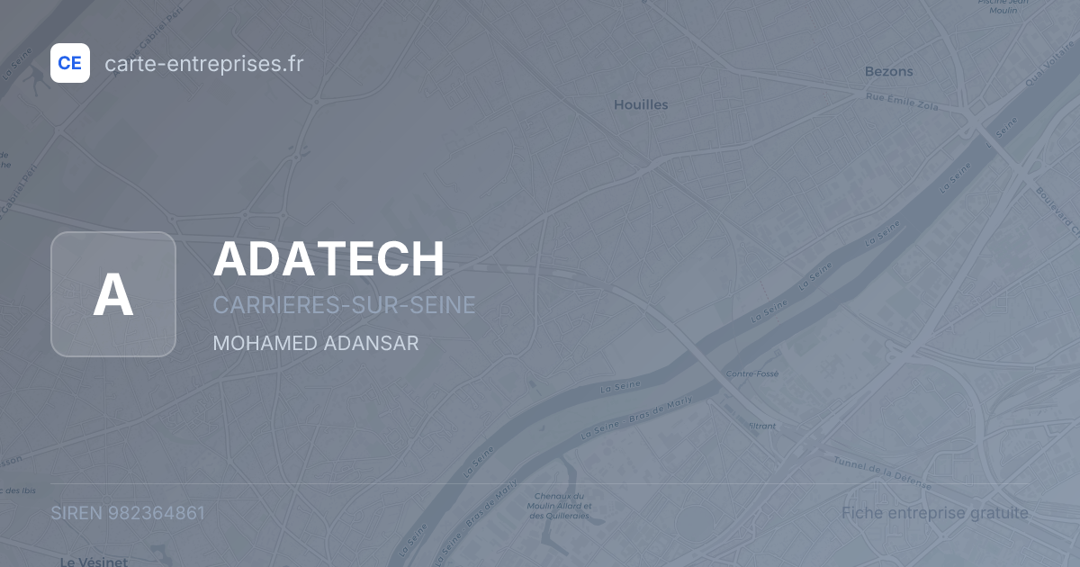 ADATECH — 982364861 — fiche entreprise