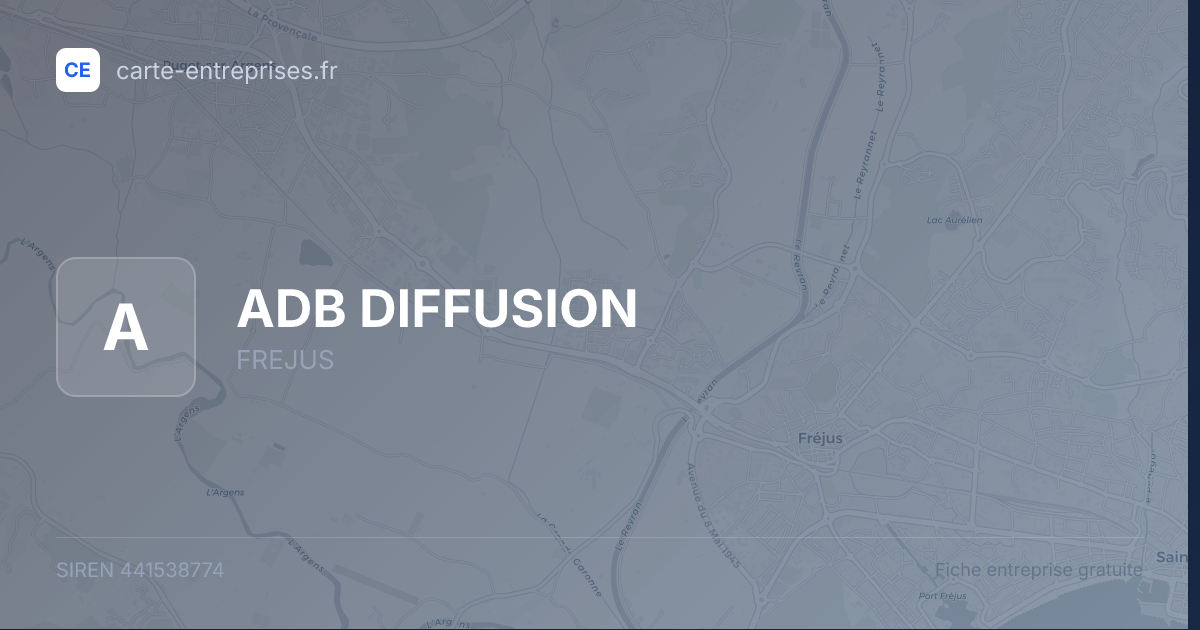 ADB DIFFUSION — 441538774 — fiche entreprise
