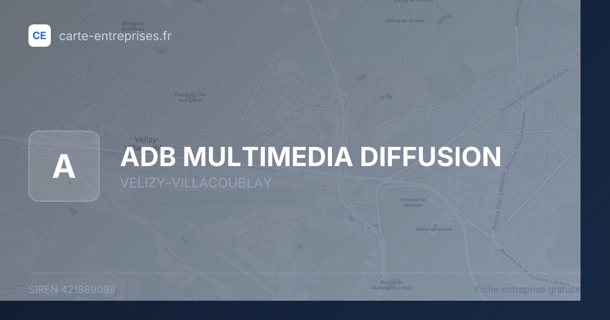ADB MULTIMEDIA DIFFUSION — 421889098 — fiche entreprise
