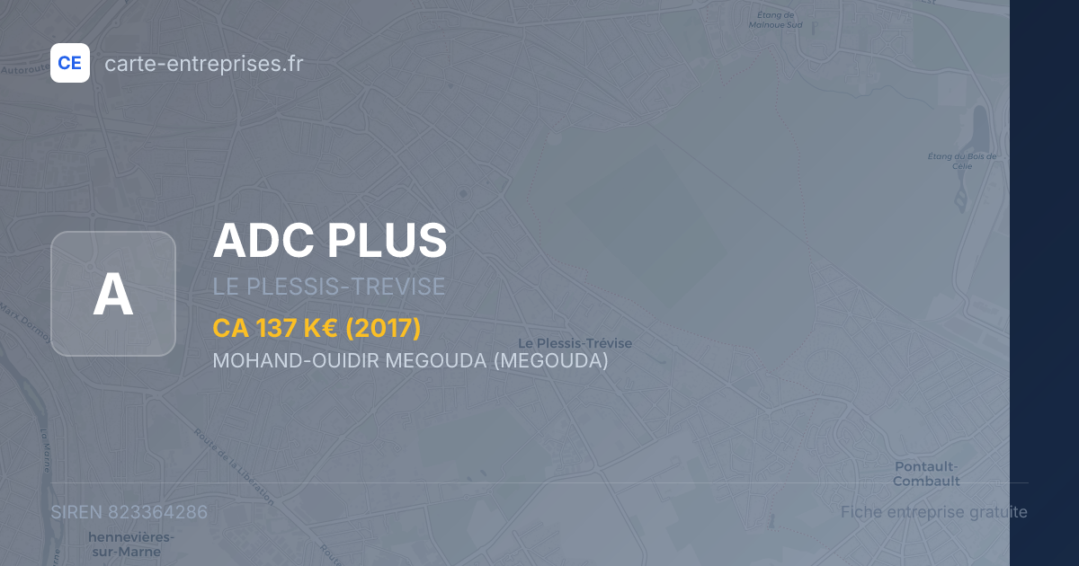 ADC PLUS — 823364286 — fiche entreprise