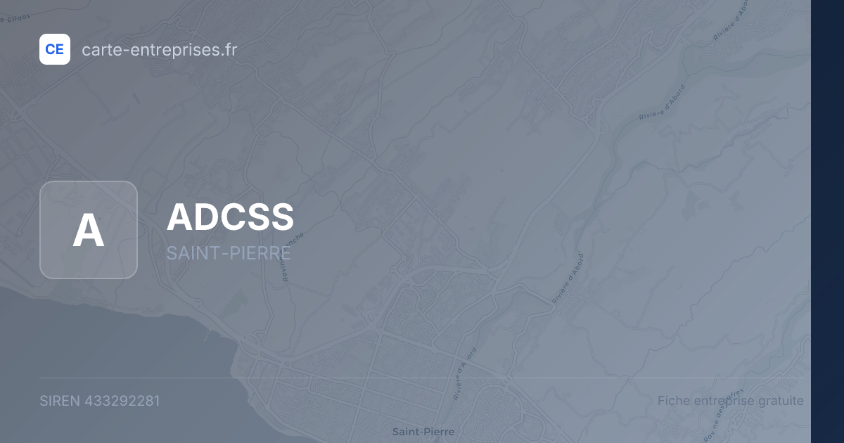 ADCSS — 433292281 — fiche entreprise