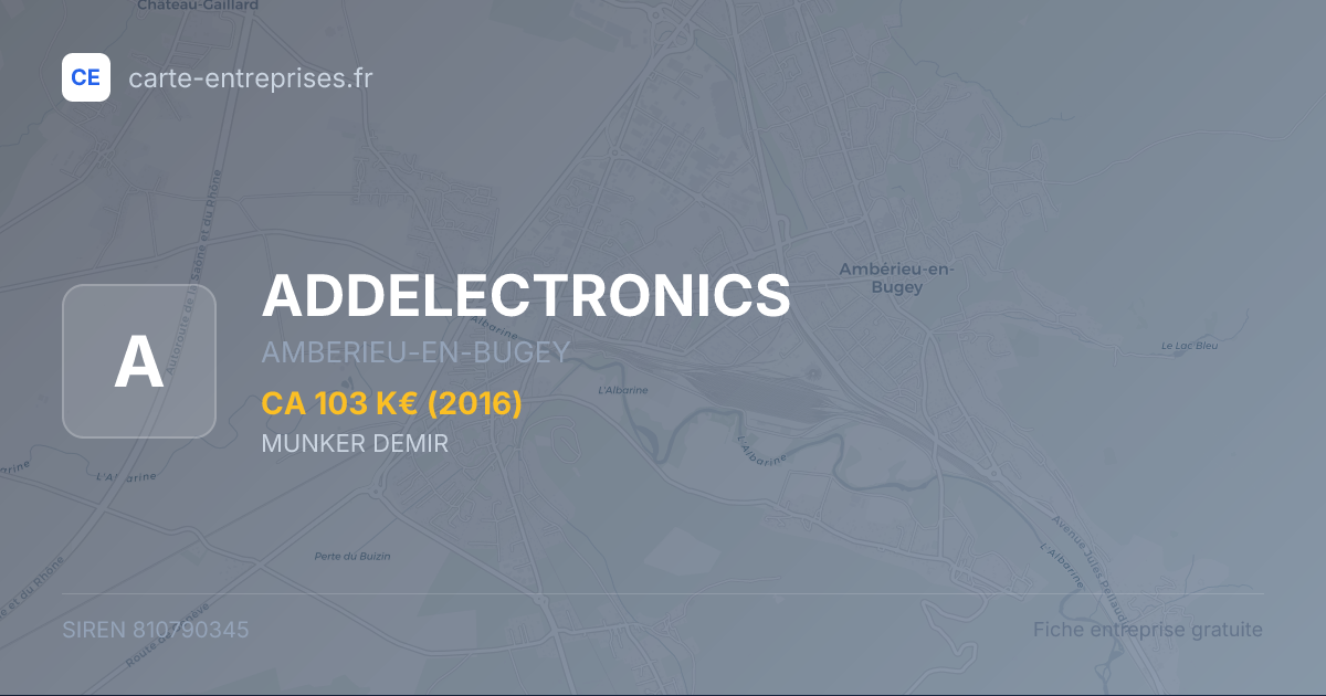 ADDELECTRONICS — 810790345 — fiche entreprise