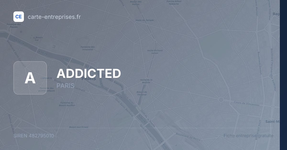 ADDICTED — 482795010 — fiche entreprise
