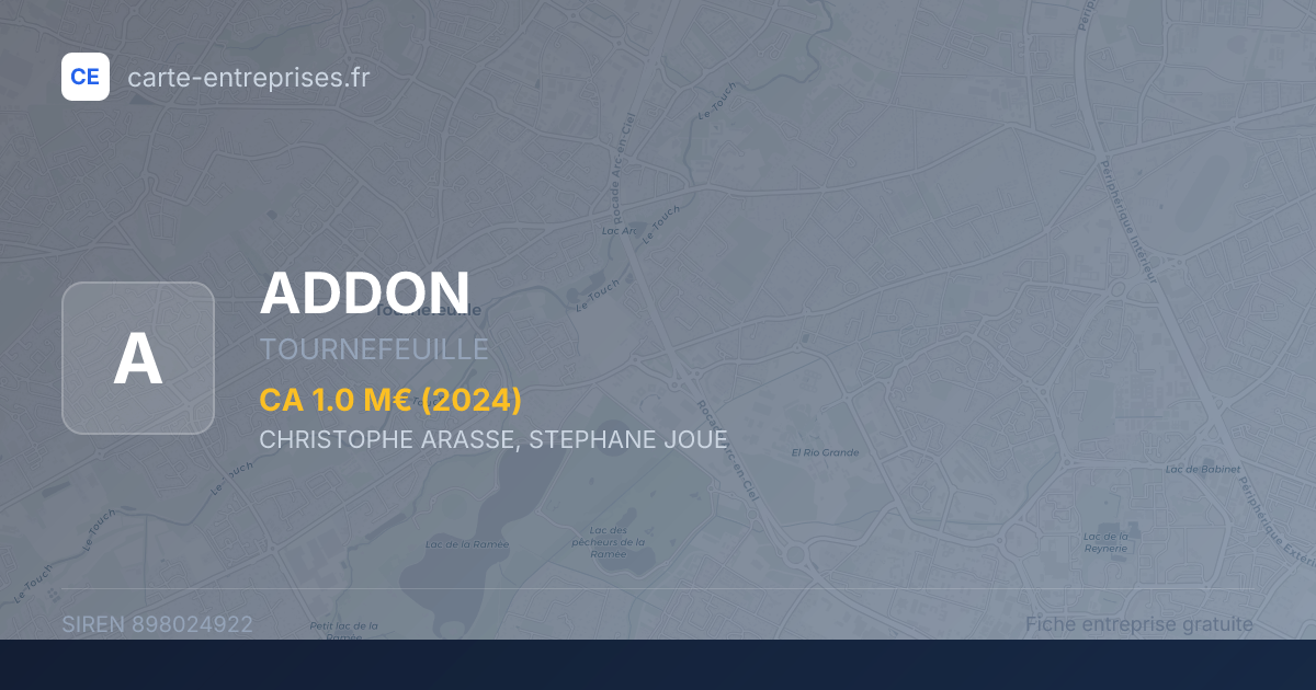 ADDON — 898024922 — fiche entreprise