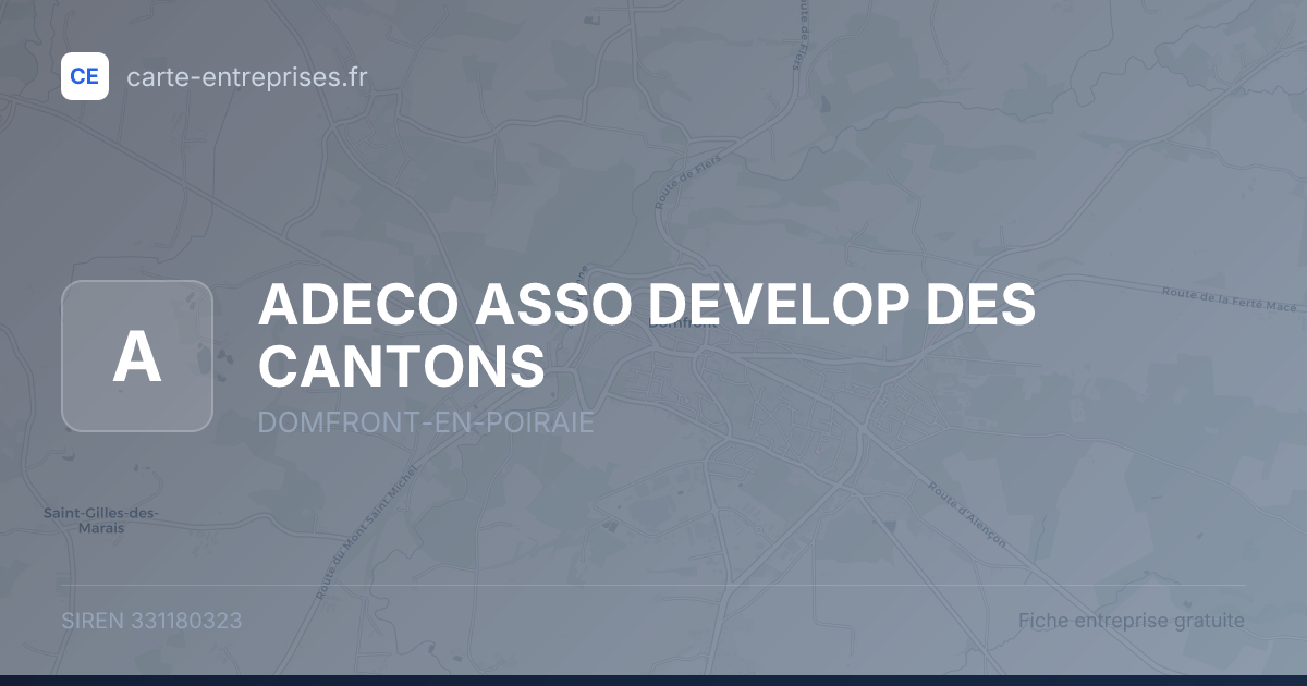 ADECO ASSO DEVELOP DES CANTONS — 331180323 — fiche entreprise