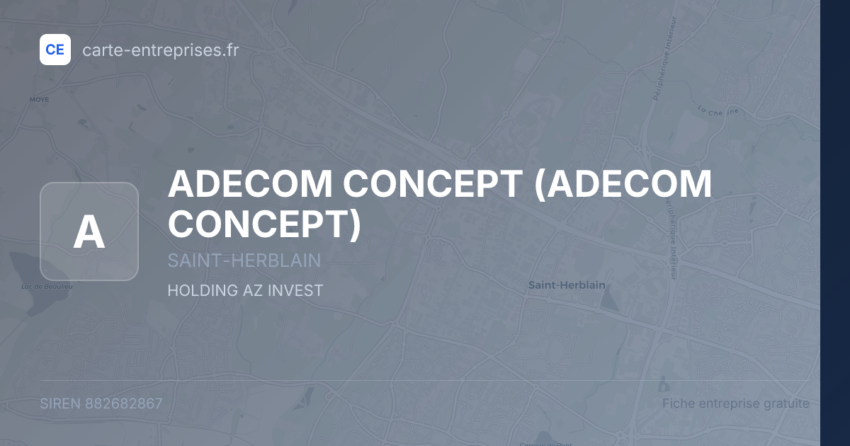 ADECOM CONCEPT — 882682867 — fiche entreprise