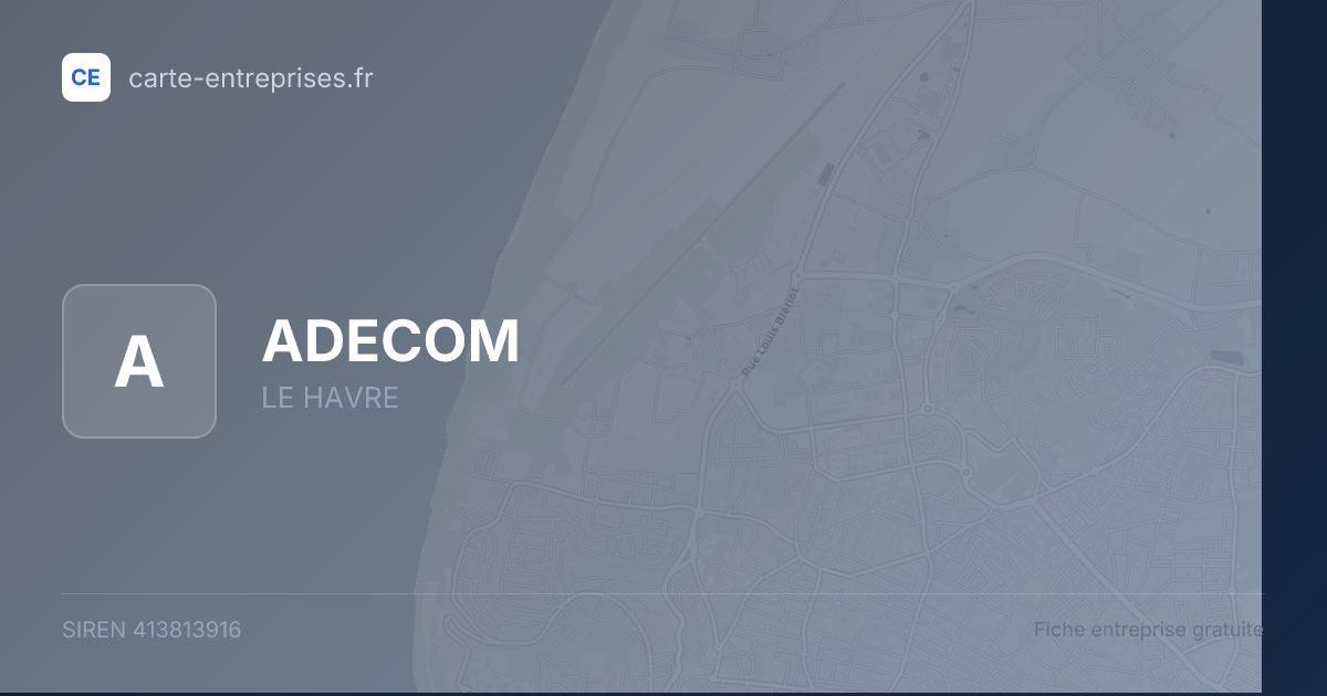 ADECOM — 413813916 — fiche entreprise