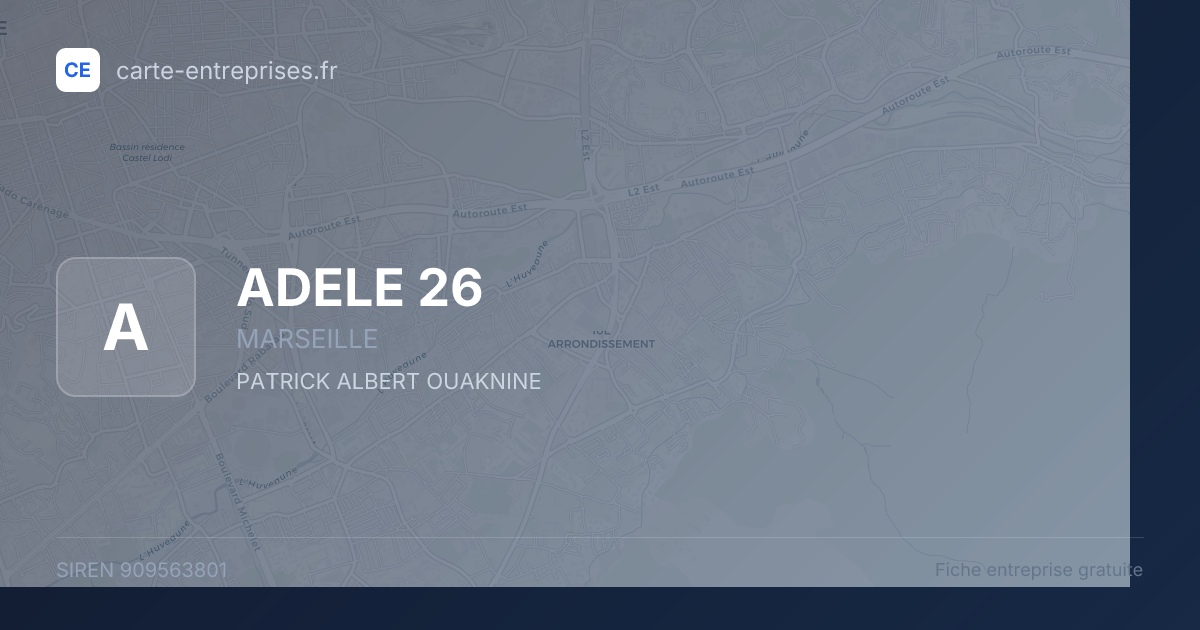 ADELE 26 — 909563801 — fiche entreprise