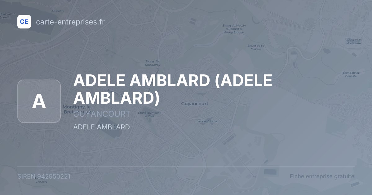 ADELE AMBLARD — 942950221 — fiche entreprise