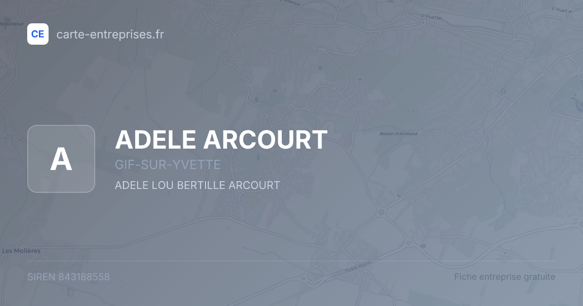 ADELE ARCOURT — 843188558 — fiche entreprise
