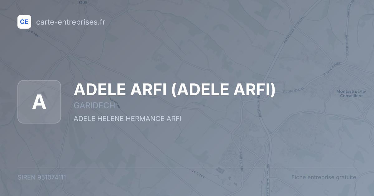 ADELE ARFI — 951074111 — fiche entreprise