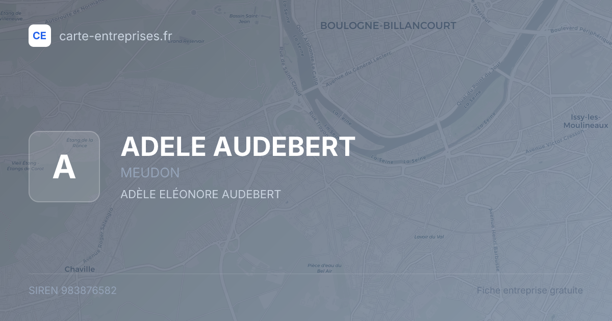 ADELE AUDEBERT — 983876582 — fiche entreprise