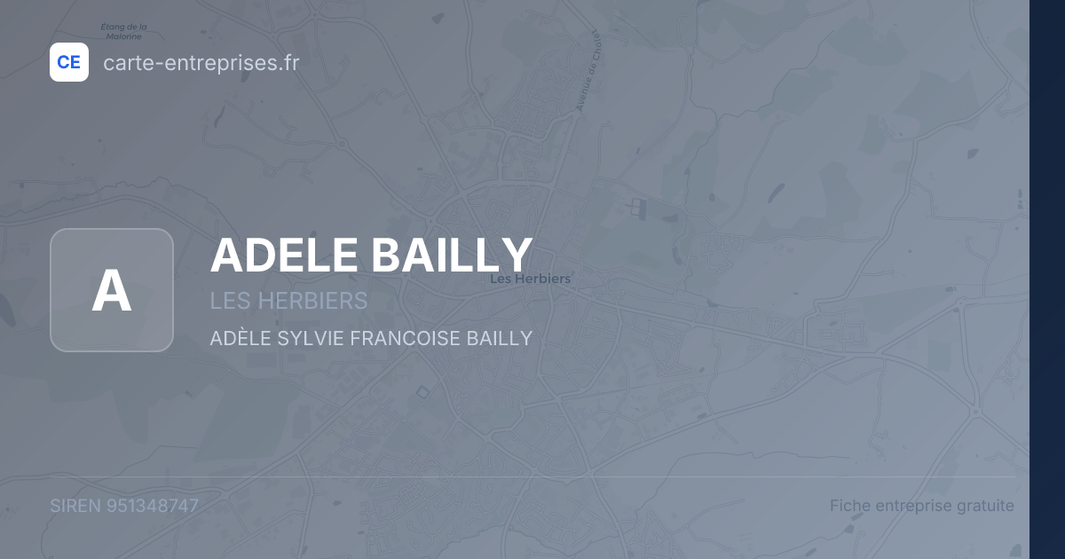 ADELE BAILLY — 951348747 — fiche entreprise
