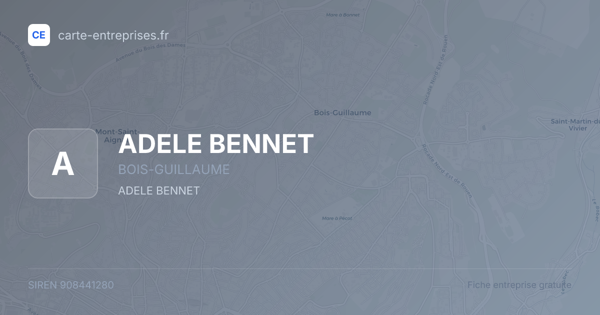 ADELE BENNET — 908441280 — fiche entreprise
