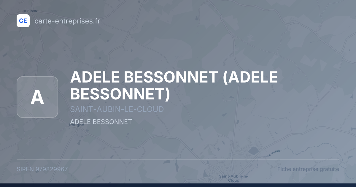 ADELE BESSONNET — 979829967 — fiche entreprise