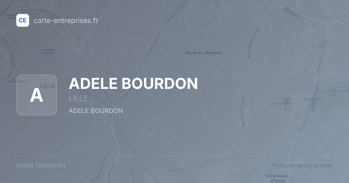 ADELE BOURDON — 783680143 — fiche entreprise