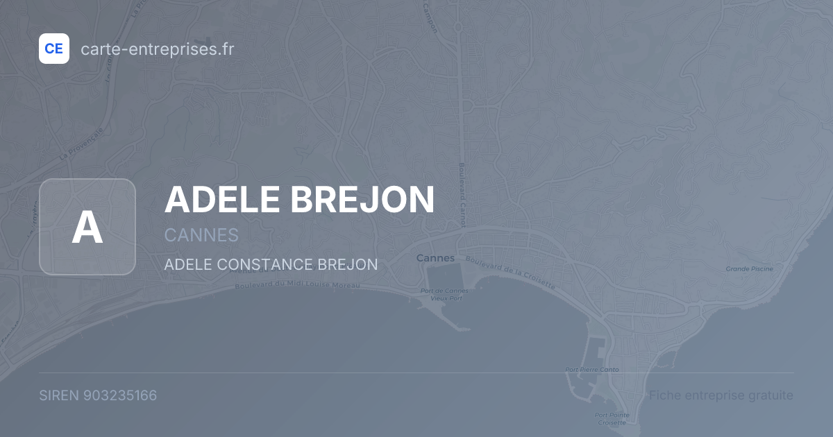 ADELE BREJON — 903235166 — fiche entreprise