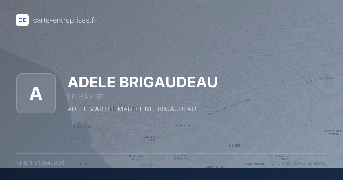 ADELE BRIGAUDEAU — 813547239 — fiche entreprise