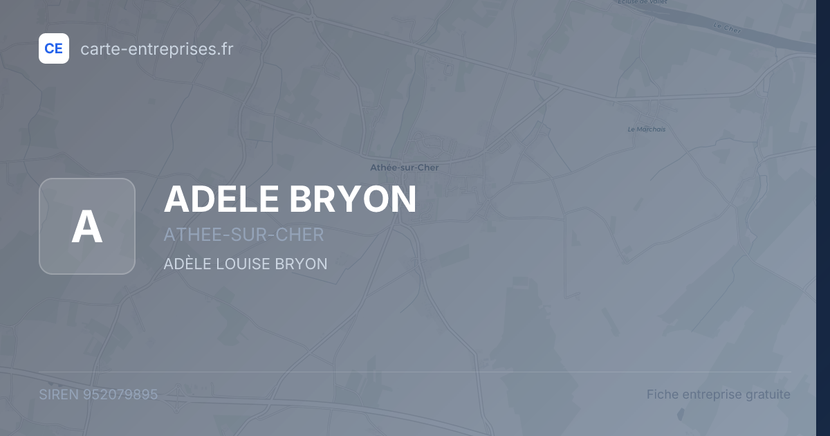 ADELE BRYON — 952079895 — fiche entreprise