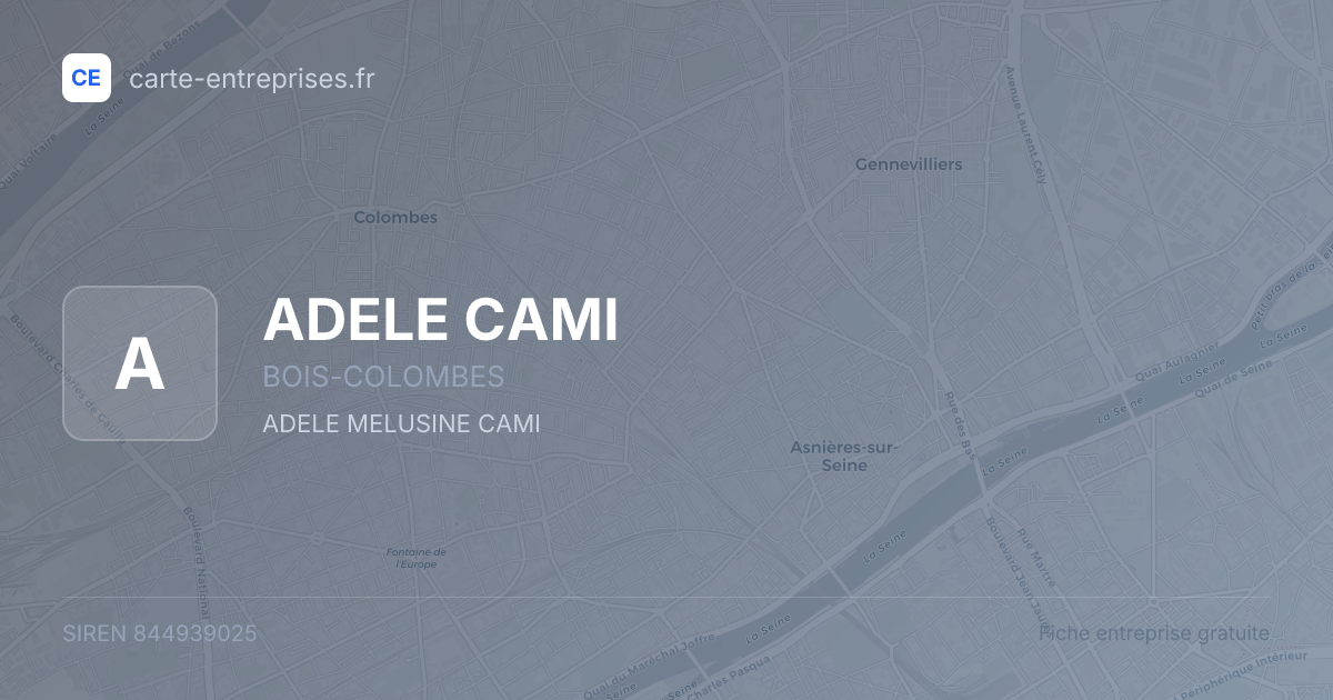 ADELE CAMI — 844939025 — fiche entreprise