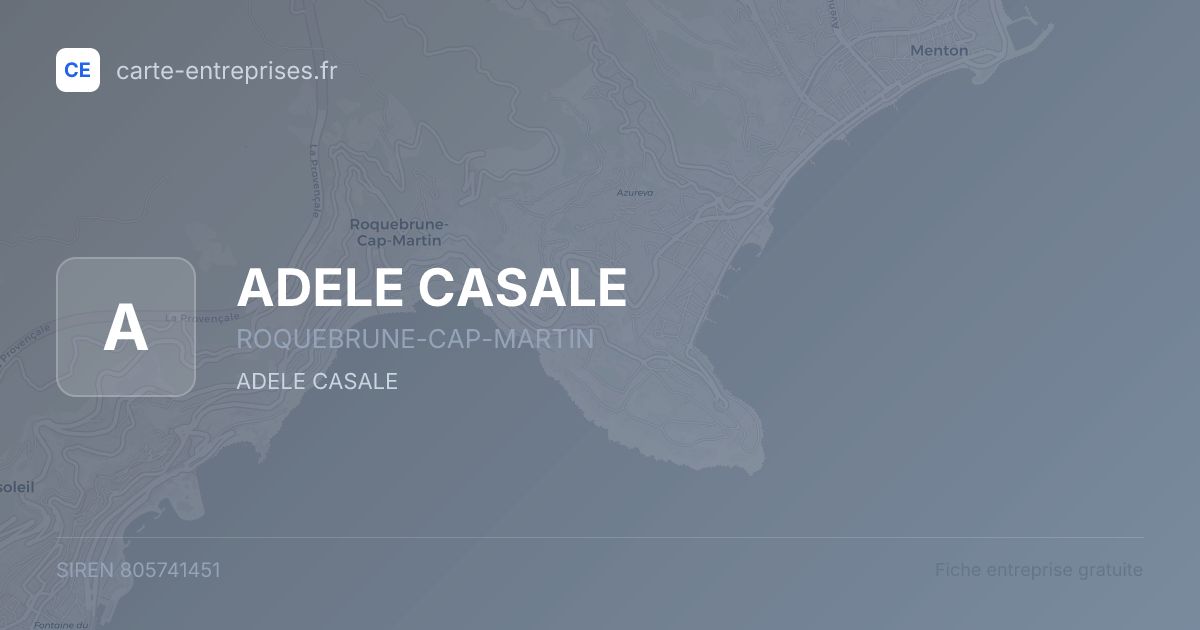 ADELE CASALE — 805741451 — fiche entreprise