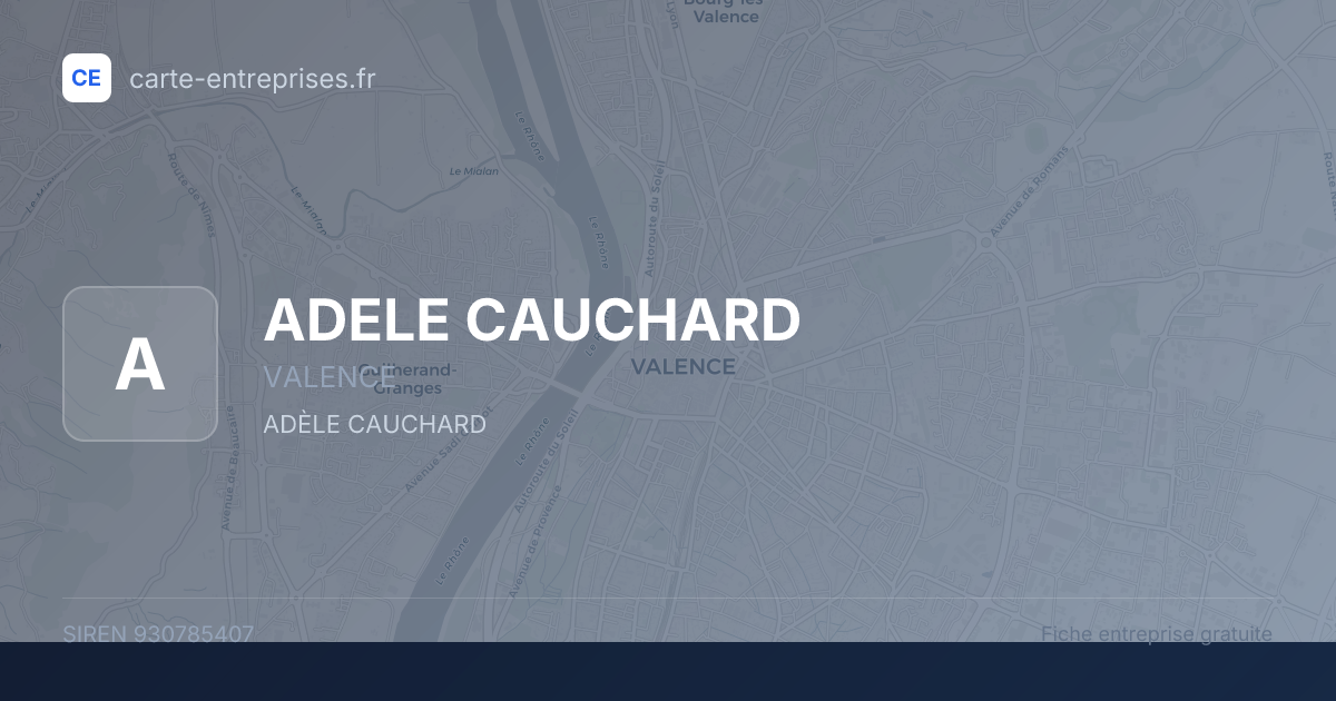 ADELE CAUCHARD — 930785407 — fiche entreprise