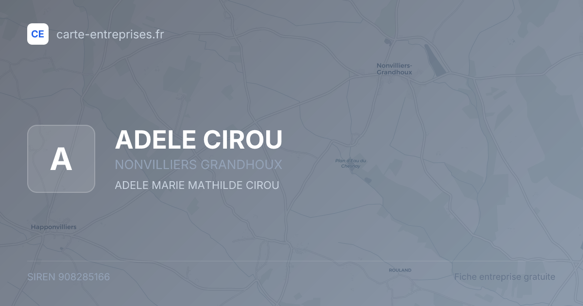 ADELE CIROU — 908285166 — fiche entreprise