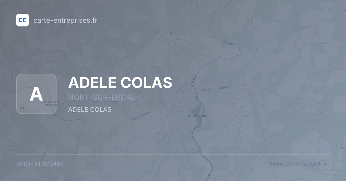 ADELE COLAS — 511873465 — fiche entreprise