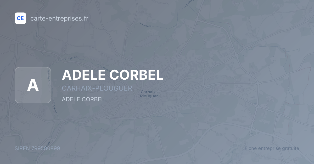 ADELE CORBEL — 799580899 — fiche entreprise