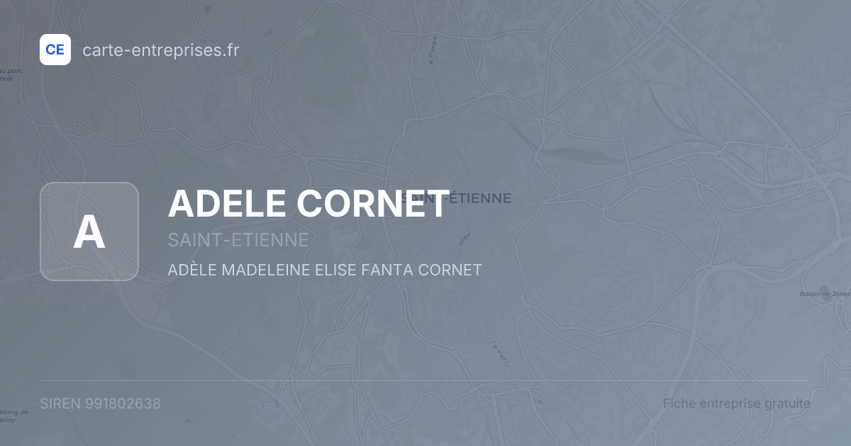 ADELE CORNET — 991802638 — fiche entreprise
