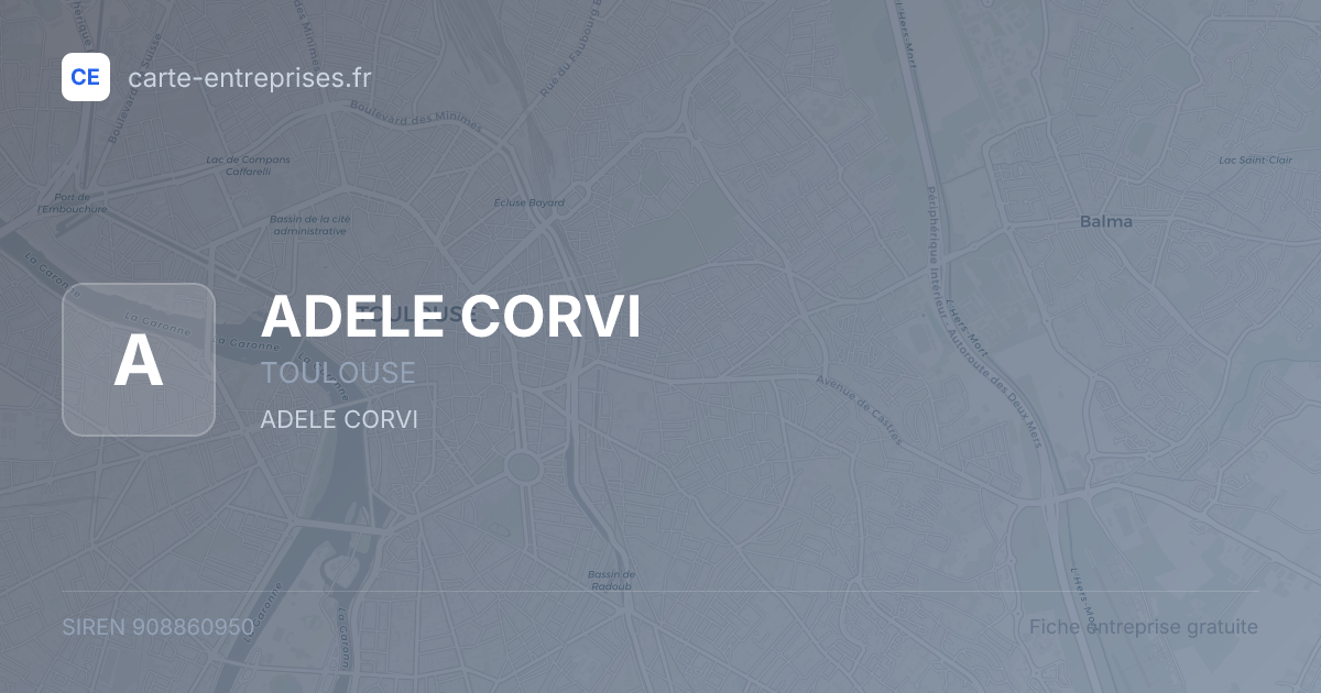ADELE CORVI — 908860950 — fiche entreprise