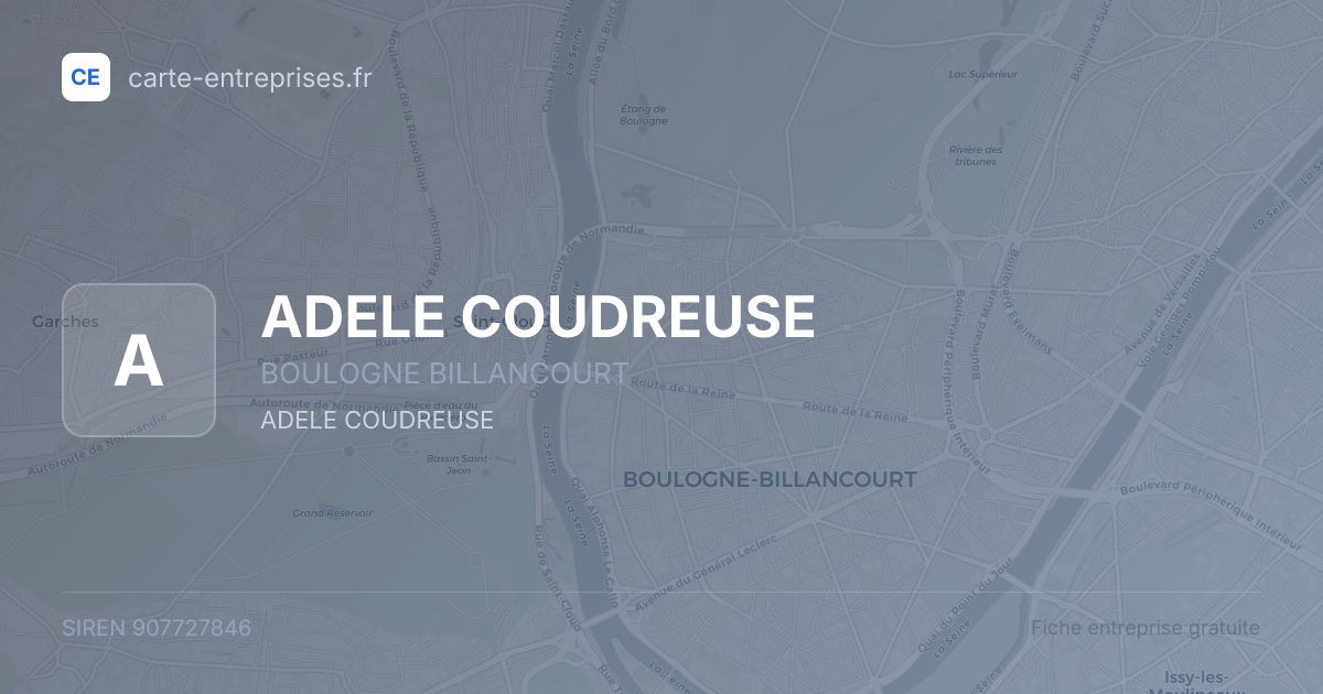 ADELE COUDREUSE — 907727846 — fiche entreprise